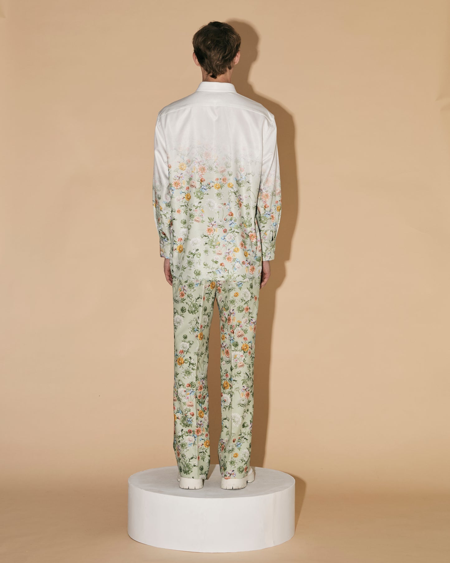Anuruq FLORAL GRADATION POLO SHIRT