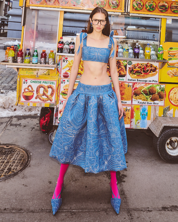 Landmee Embroidered Bustier Skirt