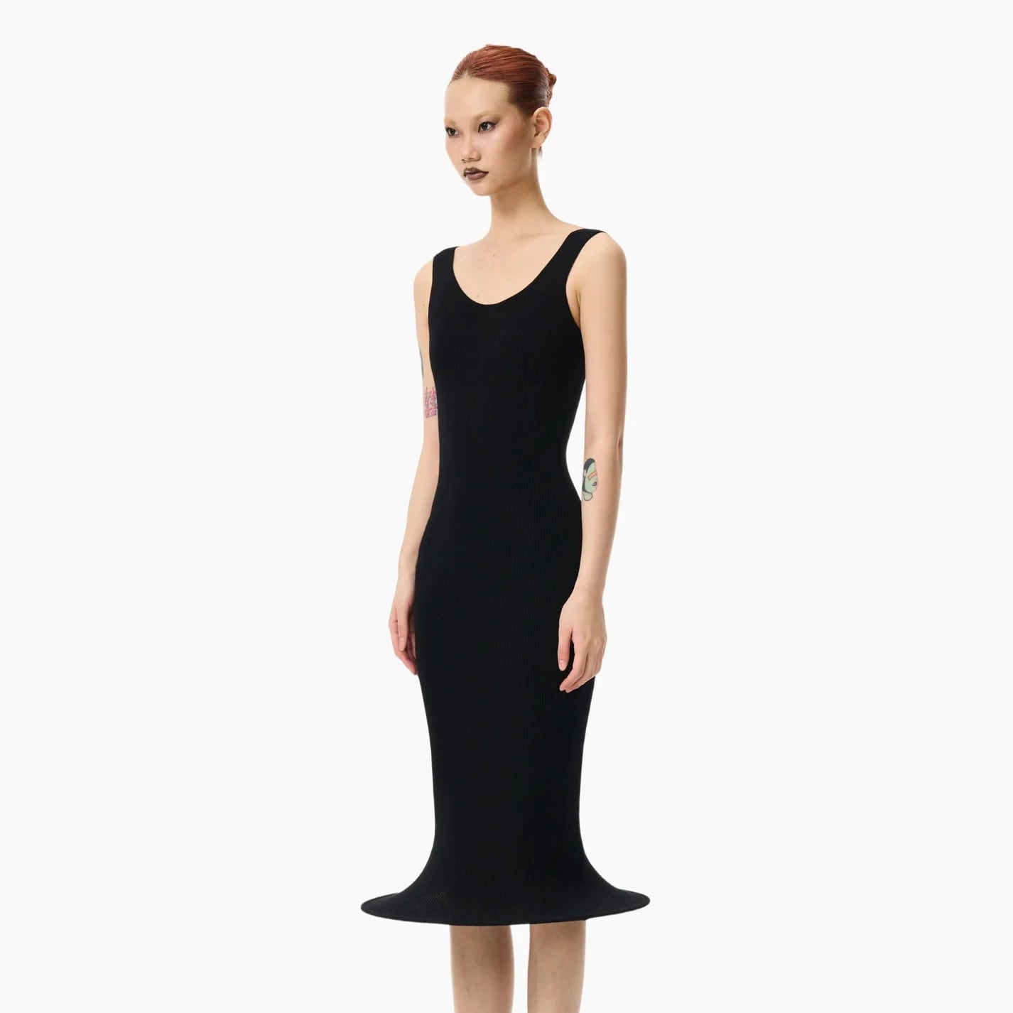Bad Binch Tong Tong Siren Mermaid Hoop Dress Black