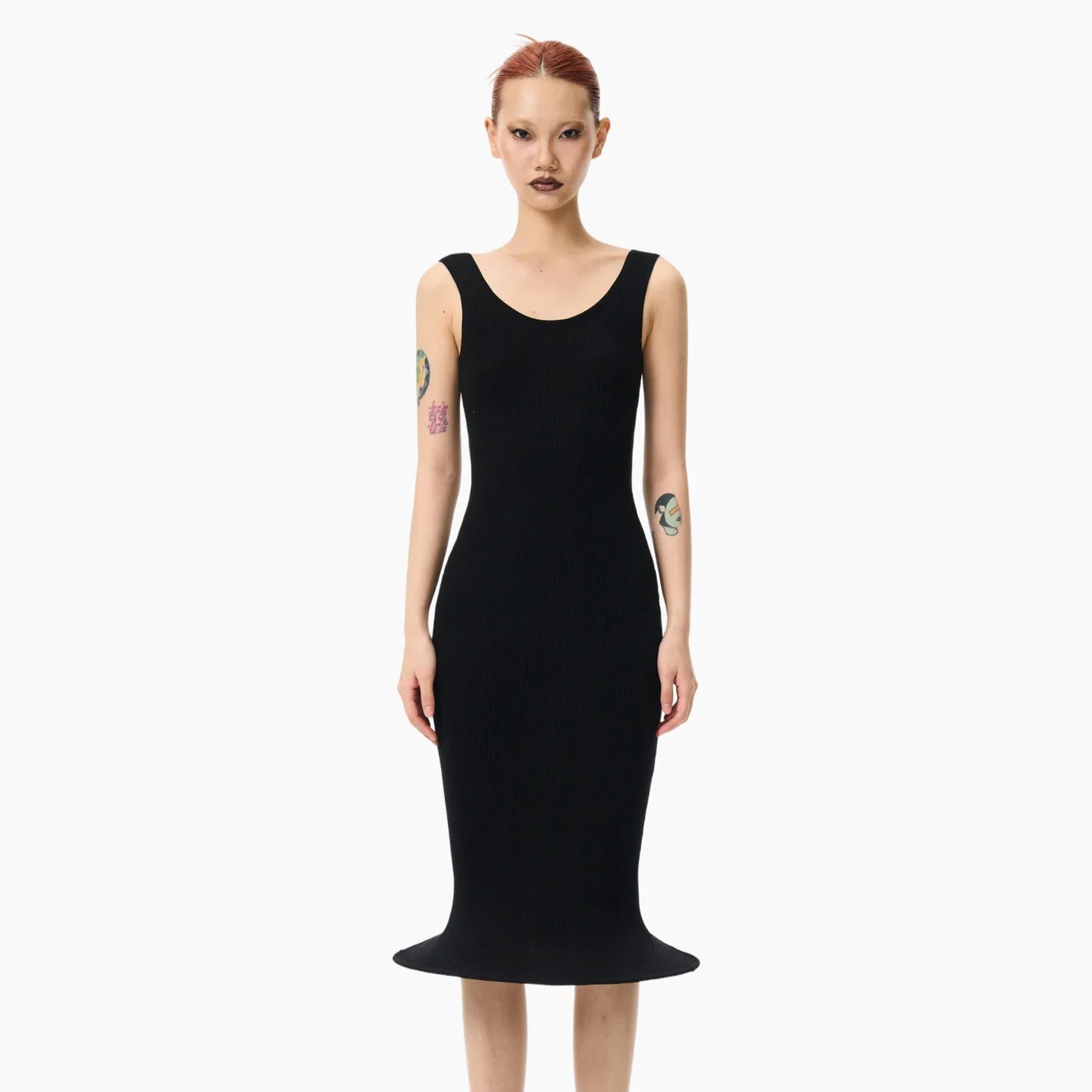 Bad Binch Tong Tong Siren Mermaid Hoop Dress Black