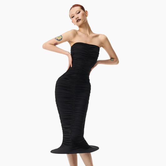 Bad Binch Tong Tong Siren Mermaid Dress Black