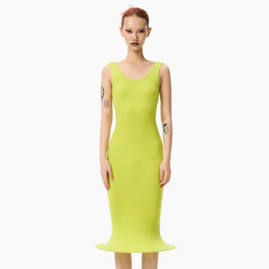Bad Binch Tong Tong Siren Mermaid Hoop Dress Neon Green