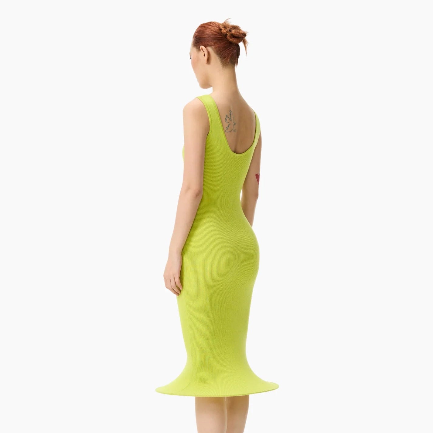 Bad Binch Tong Tong Siren Mermaid Hoop Dress Neon Green