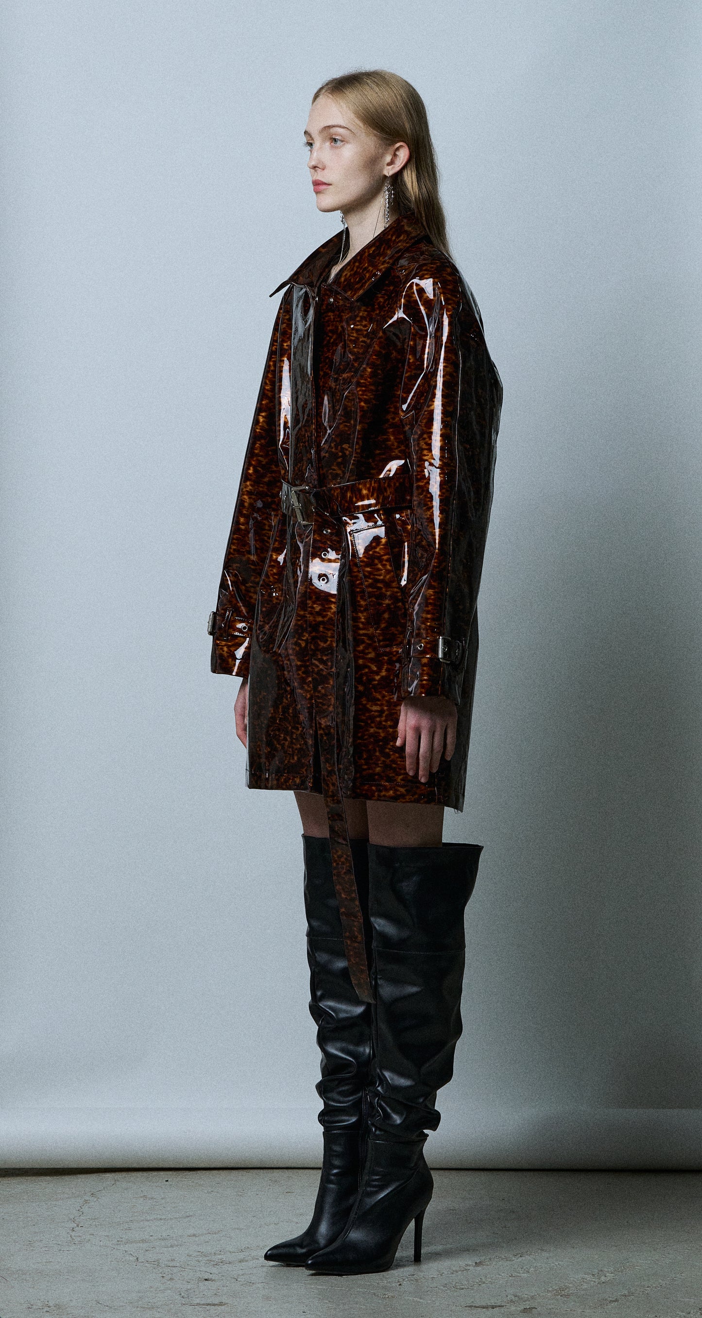 Hannah Shin GLASS LEOPARD SAFARI JACKET