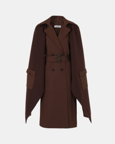 Besfxxx Bomber Layer Trench Coat