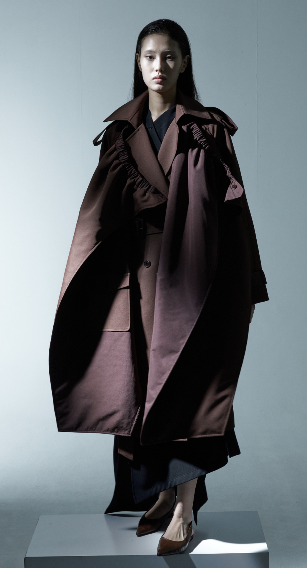 Besfxxx Bomber Layer Trench Coat