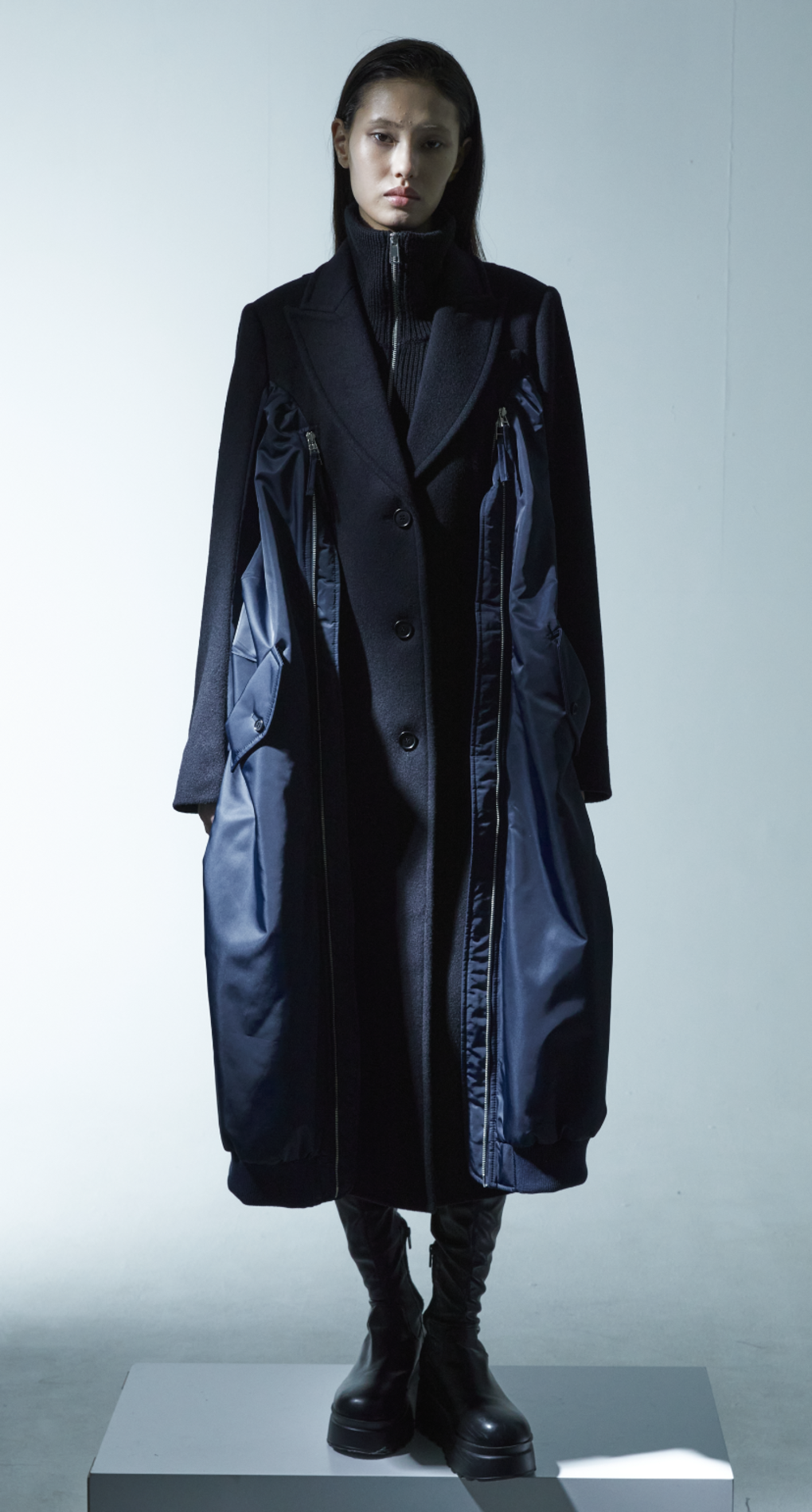 Besfxxx Bomber Panel Pea Coat