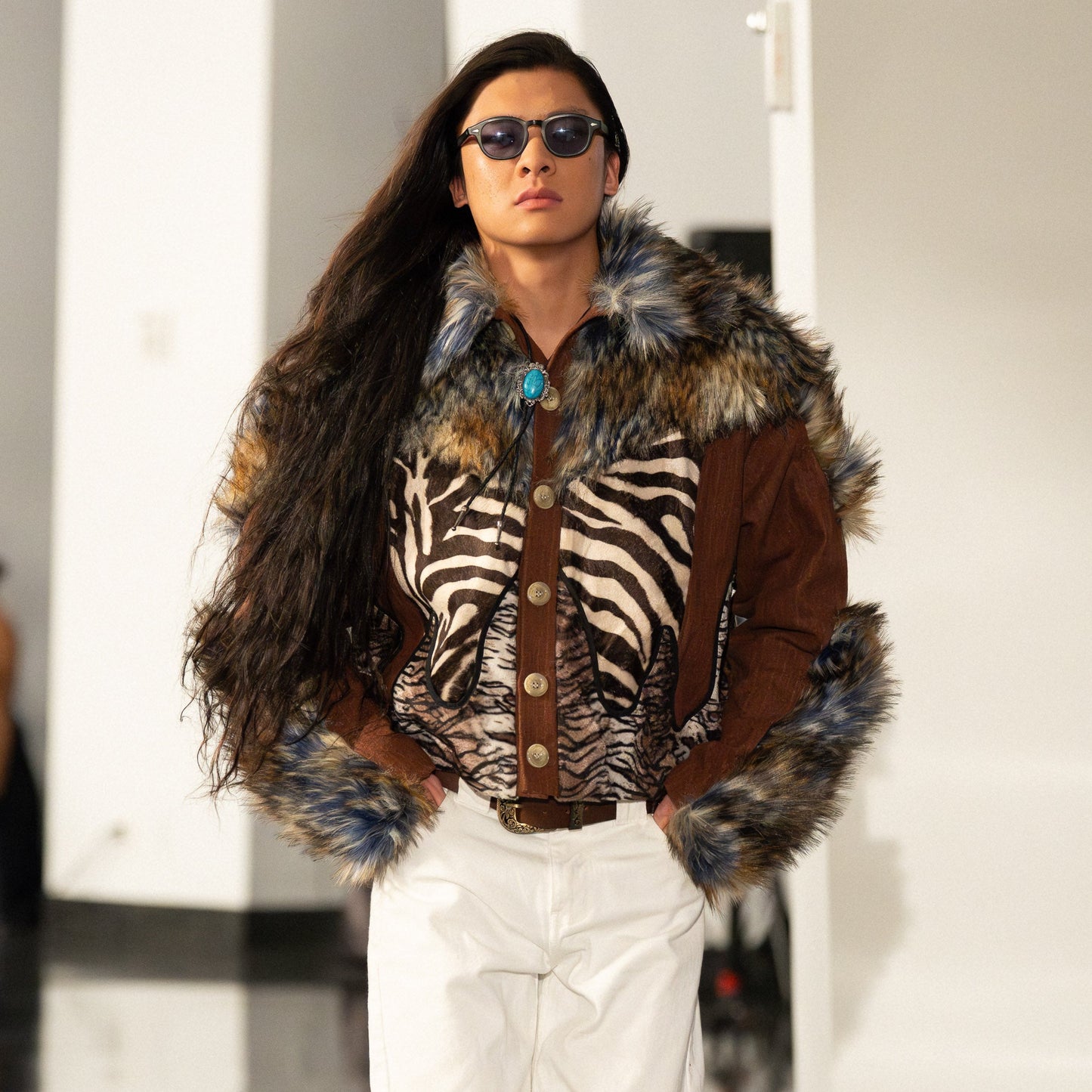 Takara Wong Faux and Zebra Jacket