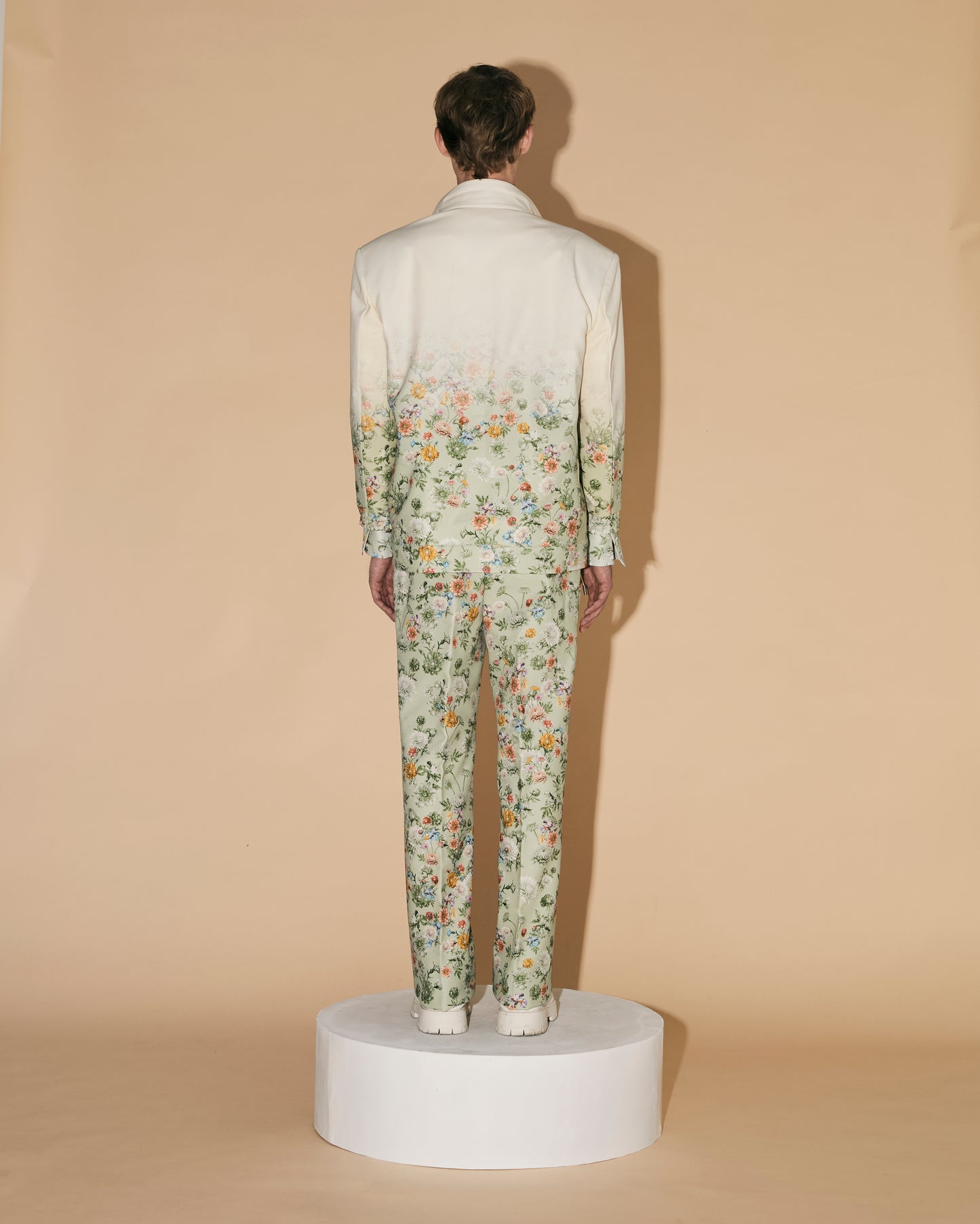 Anuruq GREEN FLORAL GRADATION JACKET