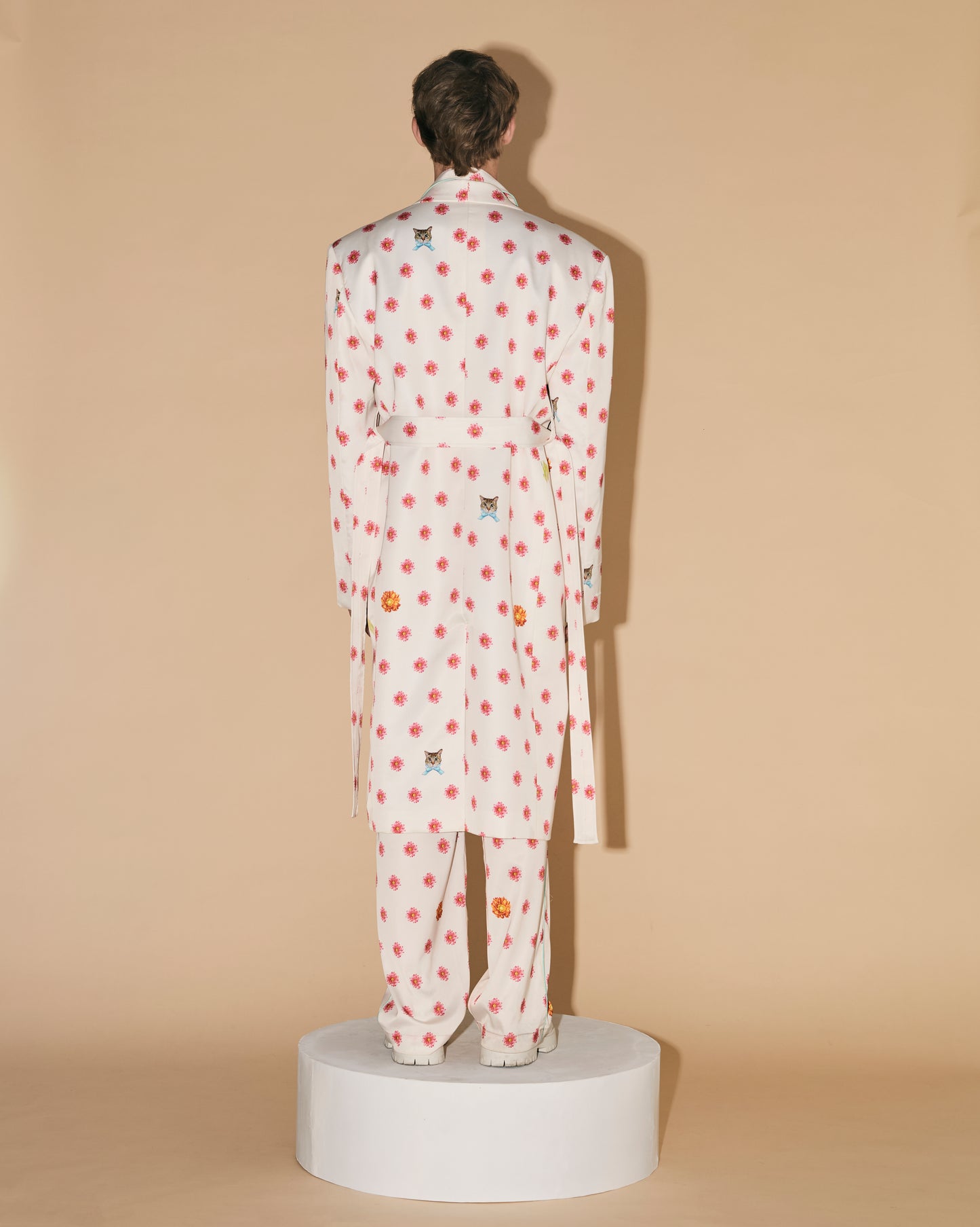 Anuruq FLOWERS DOT BATHROBE