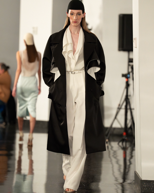 VICKTEERUT Stripe Structural Trench Black