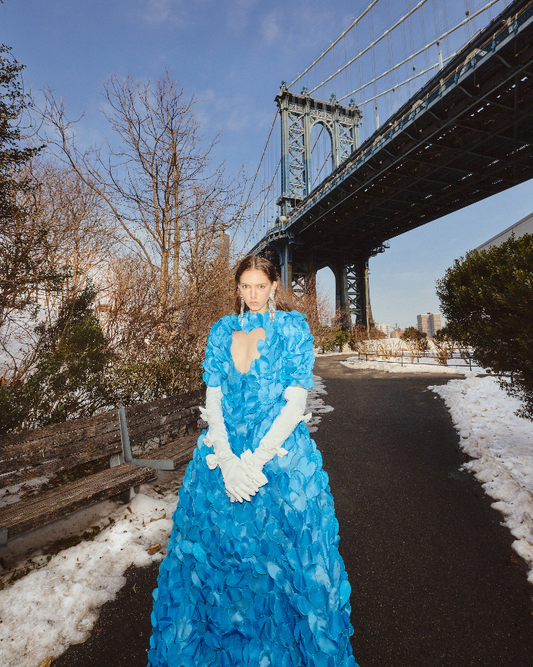 Landmee 3D Heart-Sculptured Cloud Gown