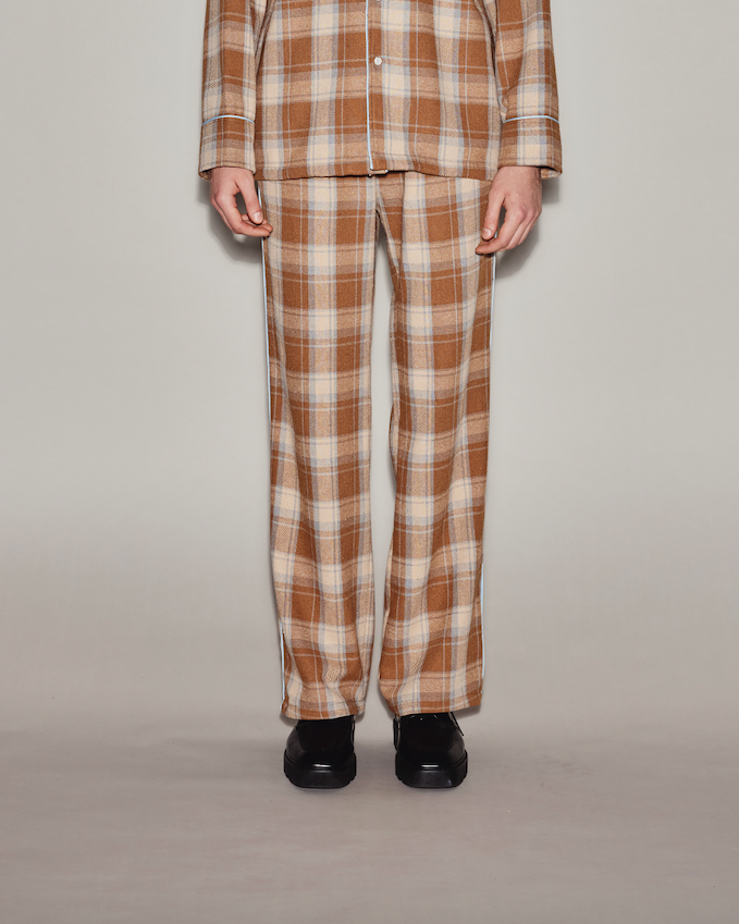Anuruq BROWN PLAID PAJAMAS Pants