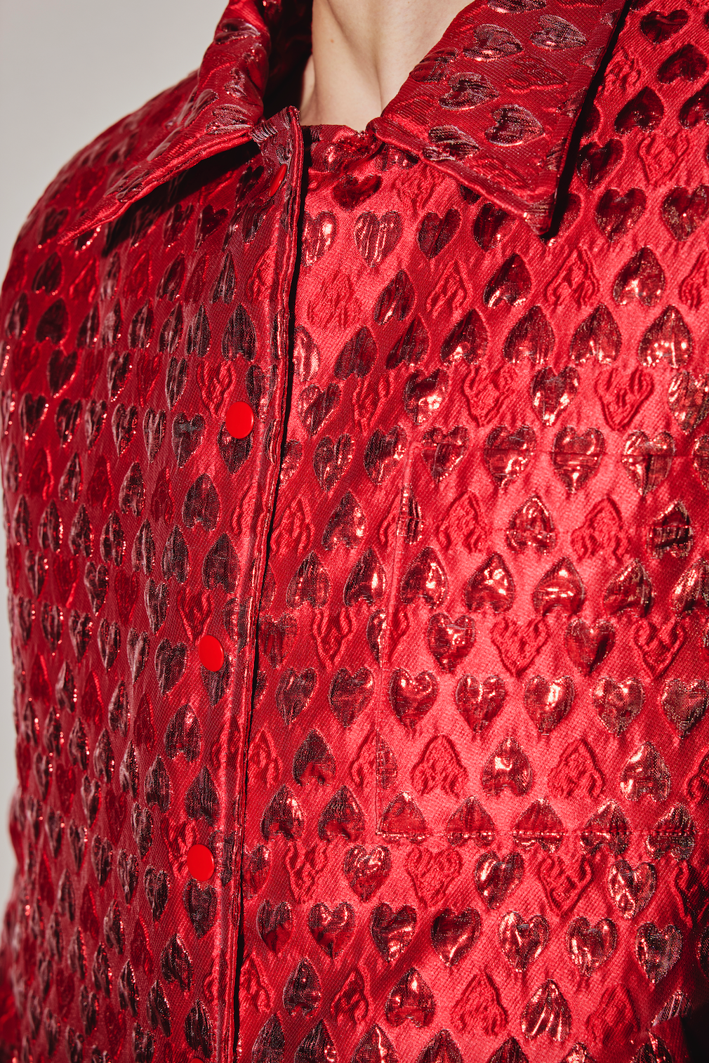 Anuruq RED HEART PUFFER JACKET
