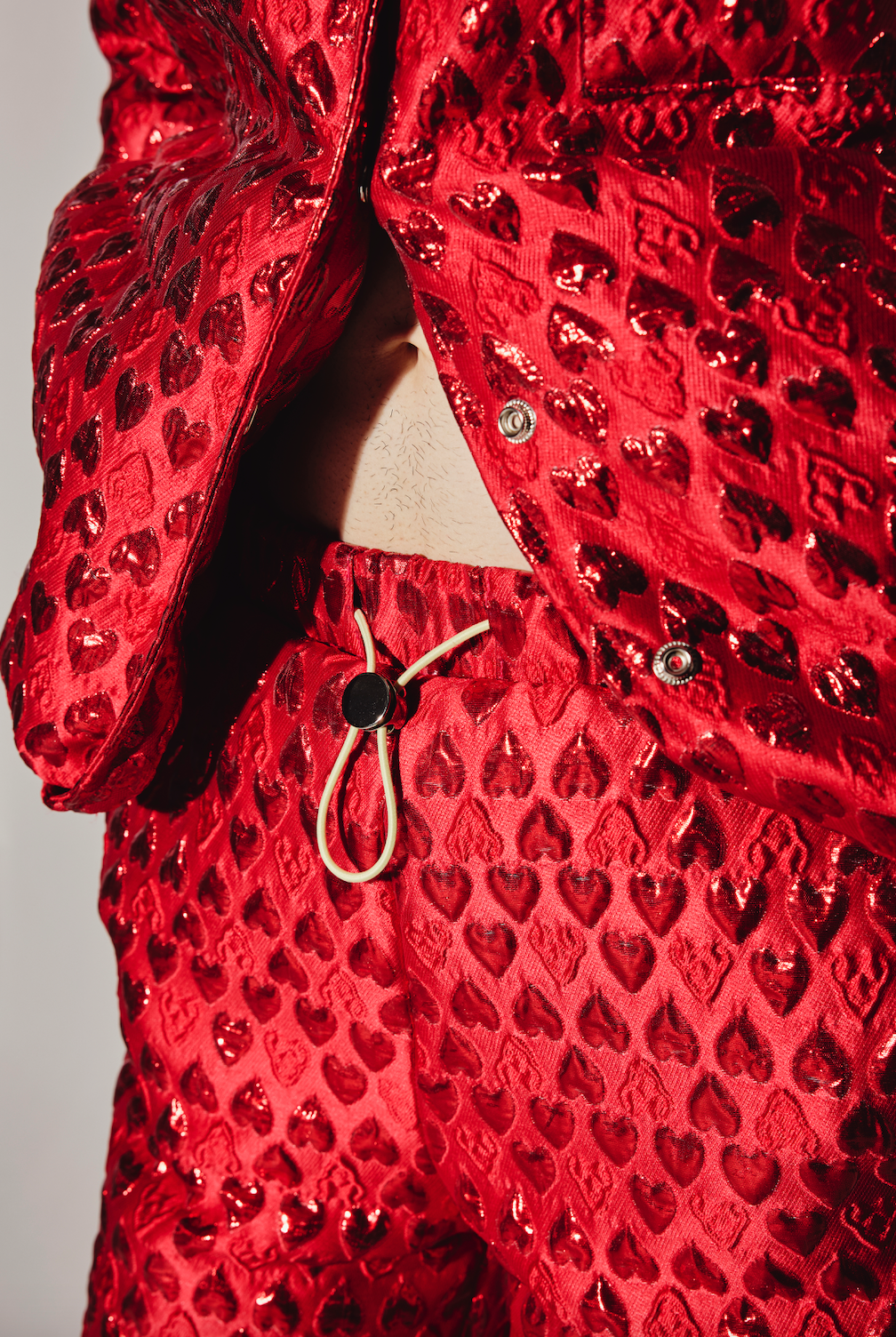 Anuruq RED HEART PUFFER JACKET