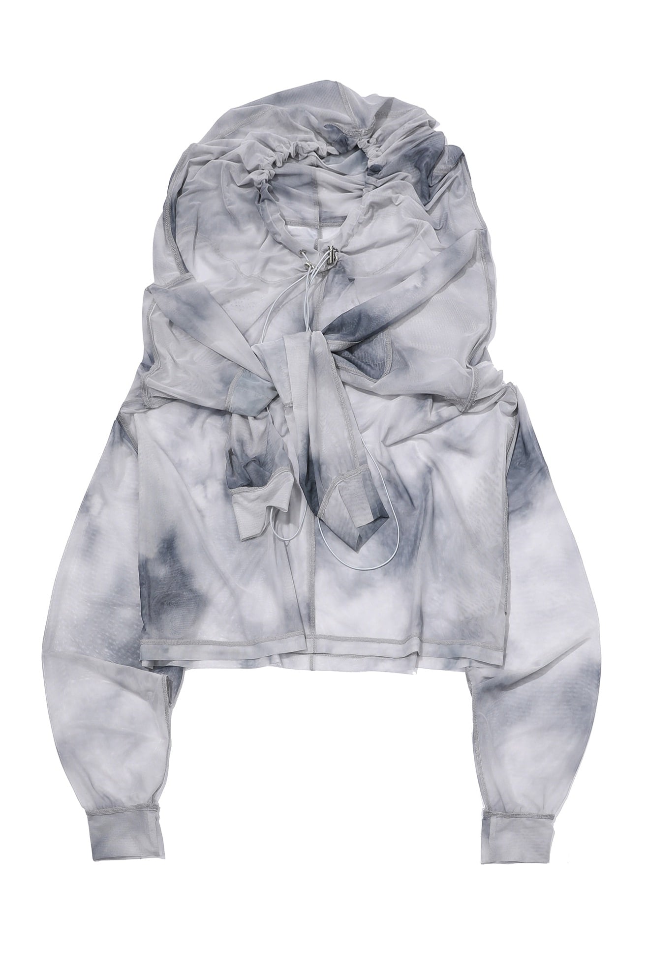 V-LINE PLUS SLEEVE HOOD T-SHIRT MESH